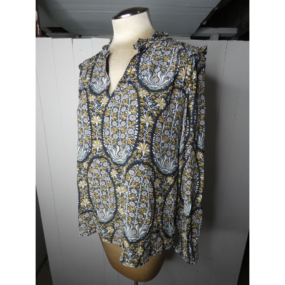 Spartina 449 Women's M Floral Blouse Multicolor Top - Picture 2 of 10